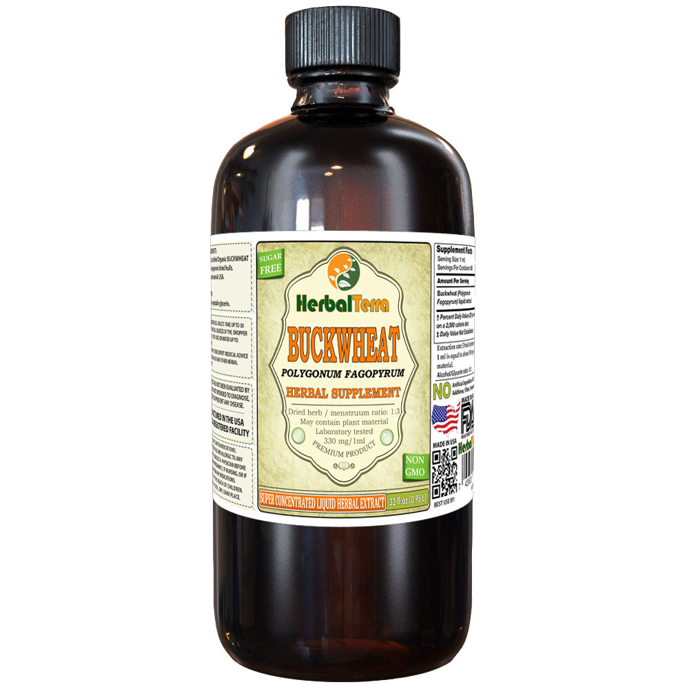 Buckwheat (Polygonum Fagopyrum) Tincture, Dried Hulls Liquid Extract