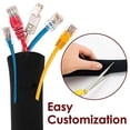 thumbnail image 5 of 20" Cable Management Sleeves Flexible Neoprene Wire Organizer, 4-pack, 5 of 6