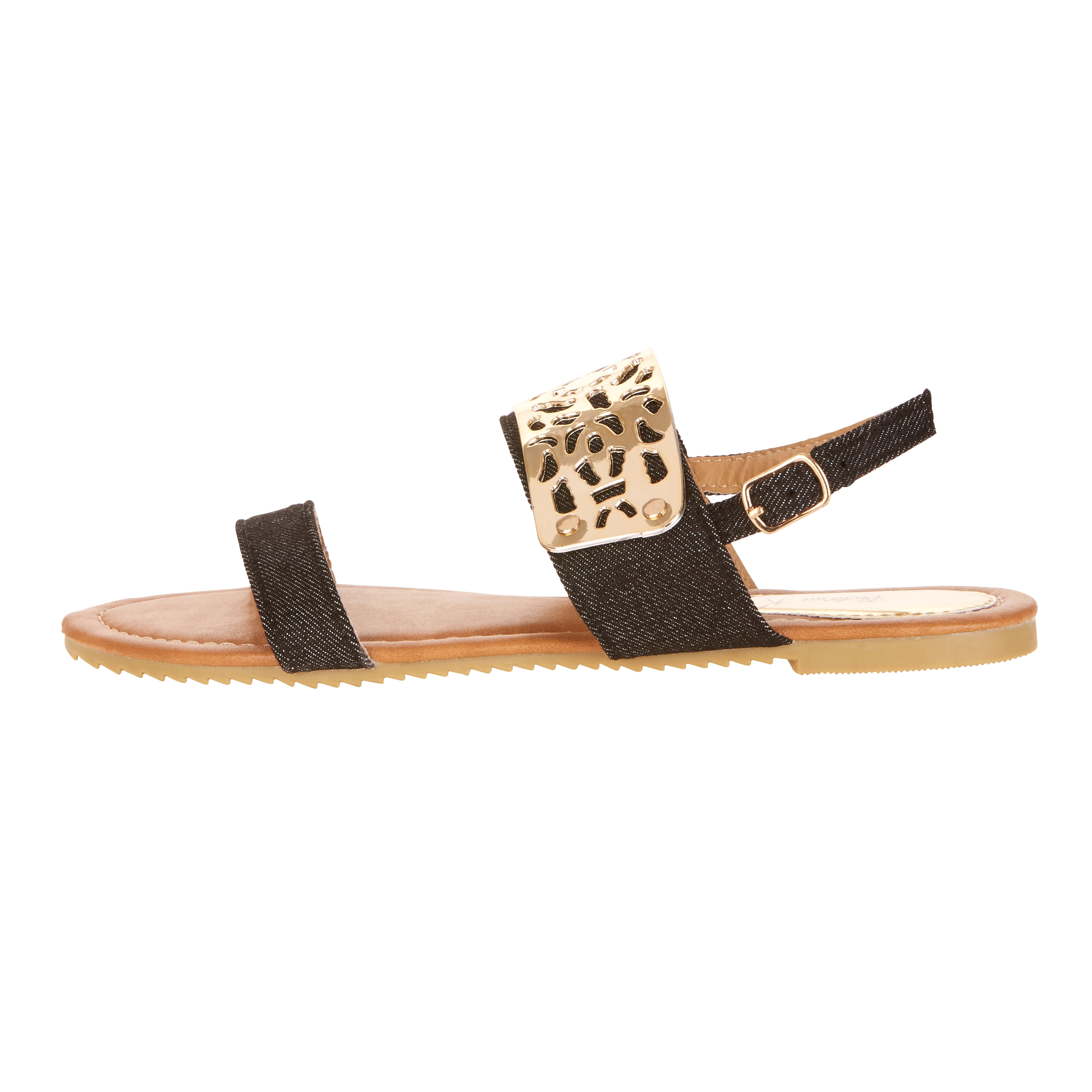Victoria K Women's Gold Cuff Fashion Sandals