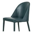 thumbnail image 5 of Moe's Home Collection Burton 18" Faux Leather Dining Chair in Blue (Set of 2), 5 of 5
