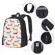 thumbnail image 2 of Balery Dachshund Dog Puppy Mochila para hombre y mujer - Tela Oxford 600D resistente - Gran capacidad, resistente al agua, ideal para la escuela, viajes y senderismo, 2 of 6