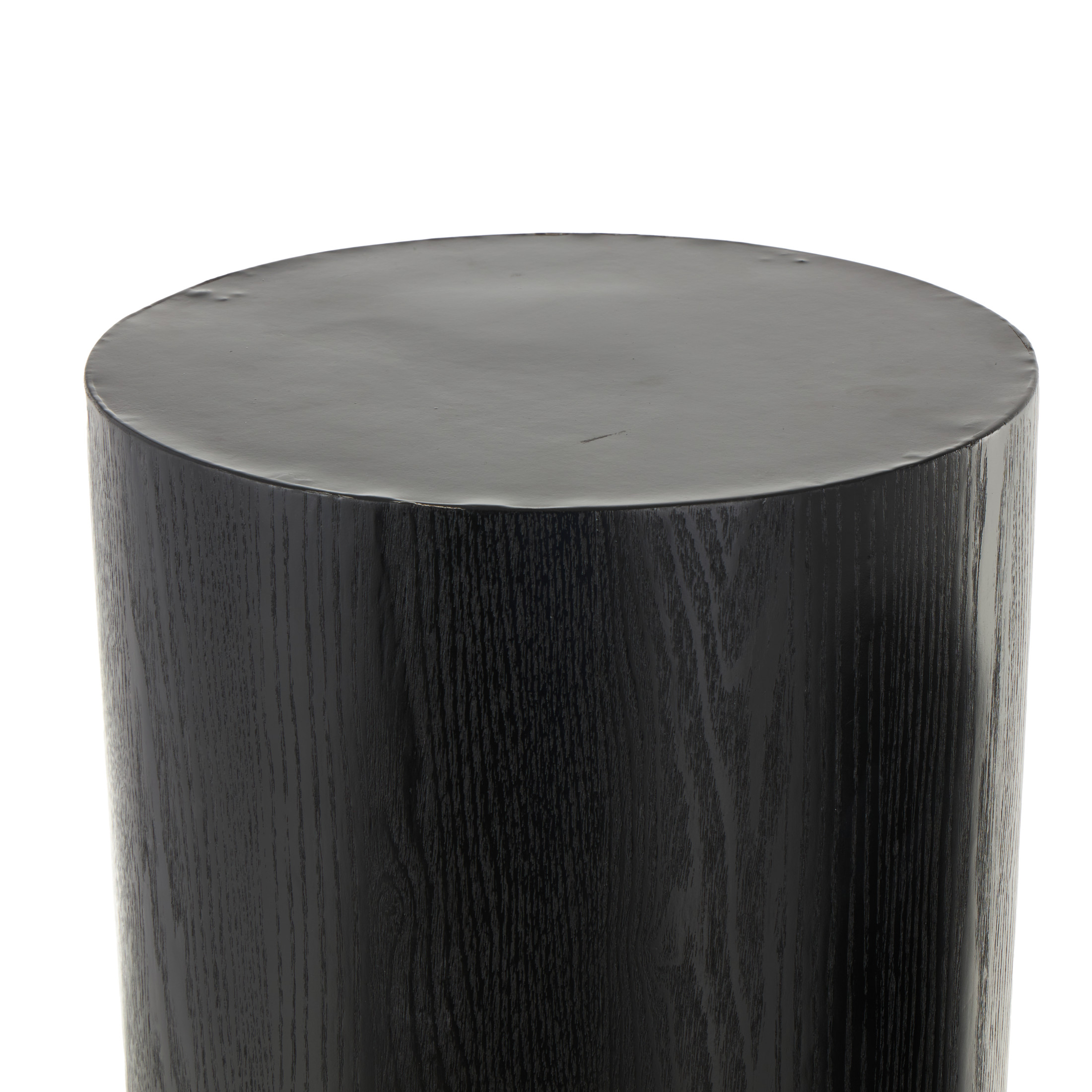 DecMode 40", 34"H Black Wood Handmade Pedestal Pedestal Table, 2-Pieces