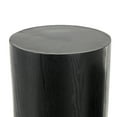 thumbnail image 4 of DecMode 40", 34"H Black Wood Handmade Pedestal Pedestal Table, 2-Pieces, 4 of 9