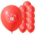 thumbnail image 1 of Globo Años Fiesta Cumpleaños 10 Piezas Número 18 Globos De Látex Para 18 Cumpleaños Aniversario Fiesta Decoraciones Para El Hogar Rojo Fyydes Latex Balloon, 1 of 1