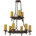 thumbnail image 4 of Meyda 144754 33 in. Newcastle 9 Light Two Tier Chandelier - Victorian, 4 of 5
