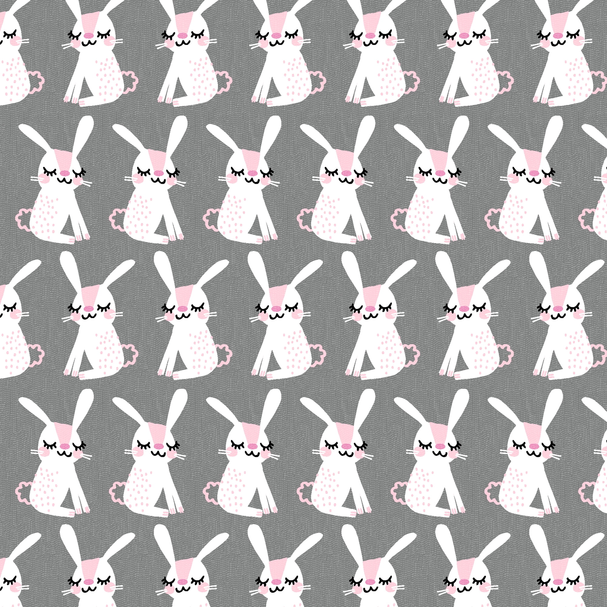 Create It 18"x21" 100% Cotton Bunny Precut Sewing & Craft Fabric, Pink 1 Piece