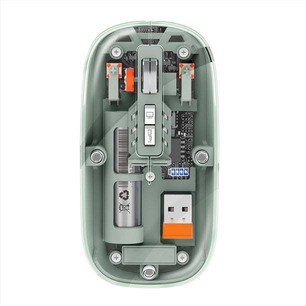 Mouse Switch Transparent Transparent Mouse Rechargeable Wireless Mouse High-end PixArt 3065 IC ...