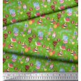thumbnail image 2 of Soimoi Poly Georgette Fabric Balloon & Cute Animals Kids Decor Fabric Printed Yard 42 Inch Wide, 2 of 3