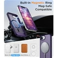 thumbnail image 5 of Magnetic Compatible with iPhone 16E Case, [Built-in Invisible Kickstand][Compatible with MagSafe][Military Grade Shockproof] Slim Translucent Matte Case for iPhone 16E 6.1" 2025, 5 of 14
