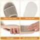 thumbnail image 5 of Nestingho 2 Pares De Slippers Beige Con Suela Eva Impermeable Ideales Para Y Hogar, 5 of 6