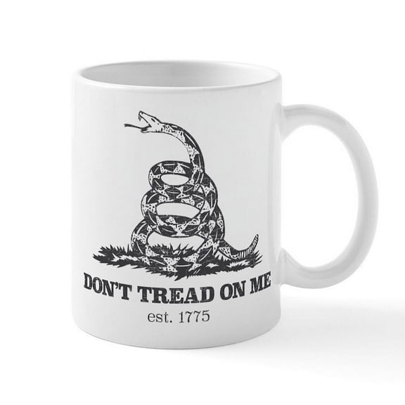 CafePress - Don't Tread On Me - 11 oz Ceramic Mug - Novelty Coffee Tea Cup