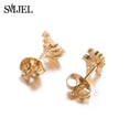 thumbnail image 2 of SMJEL lindo Animal ciervo Stud pendientes pequeño hombre de jengibre pendientes de copo de nieve para niñas joyería de Navidad de acero inoxidable Brincos, 2 of 2