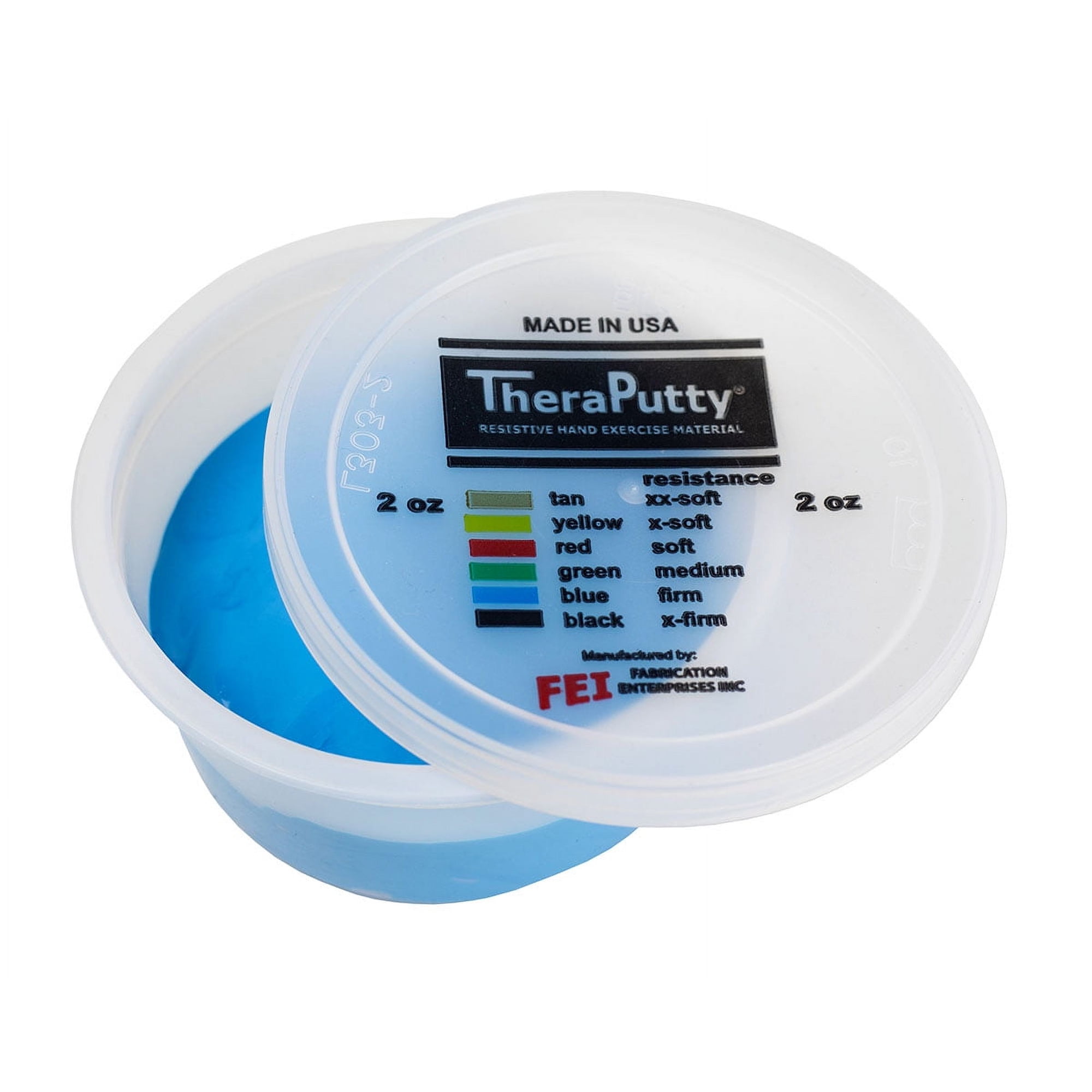 CanDo TheraPutty Standard Hand Exercise Putty For Rehabilitation, Exercises, Hand Therapy, Occupational Therapy, Hand Strengthening, Improve Motor Skills, Stress Relief 4 oz Green Medium