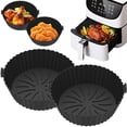 thumbnail image 2 of 2Pcs Friteuse à Air Chaud Pot en Silicone avec Poignée Réutilisable Air Friteuse Doublure Résistant à la Chaleur Air Friteuse Panier en Silicone Poêle Ai, 2 of 11