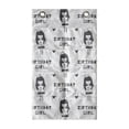 thumbnail image 1 of Birthday Hanging Pocket Organizer, Little Girl with Gift Box Birthday Girl in Scandinavian Style, Printed Polyester Storage Bag with Pockets, 21" x 31", White Grey and Charcoal Grey, 1 of 2