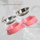 thumbnail image 5 of Cuenco de acero inoxidable duradero para perros, comedero para agua y comida, diseño antideslizante, tapete de silicona resistente, diseño antideslizante que evita resbalones para perros o, 5 of 6