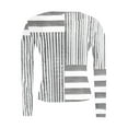 thumbnail image 4 of Ailaofu Womens Long Sleeve Stretch Crewneck Ribbed T-Shirt Slim Fit Casual Basic Tops, 4 of 6