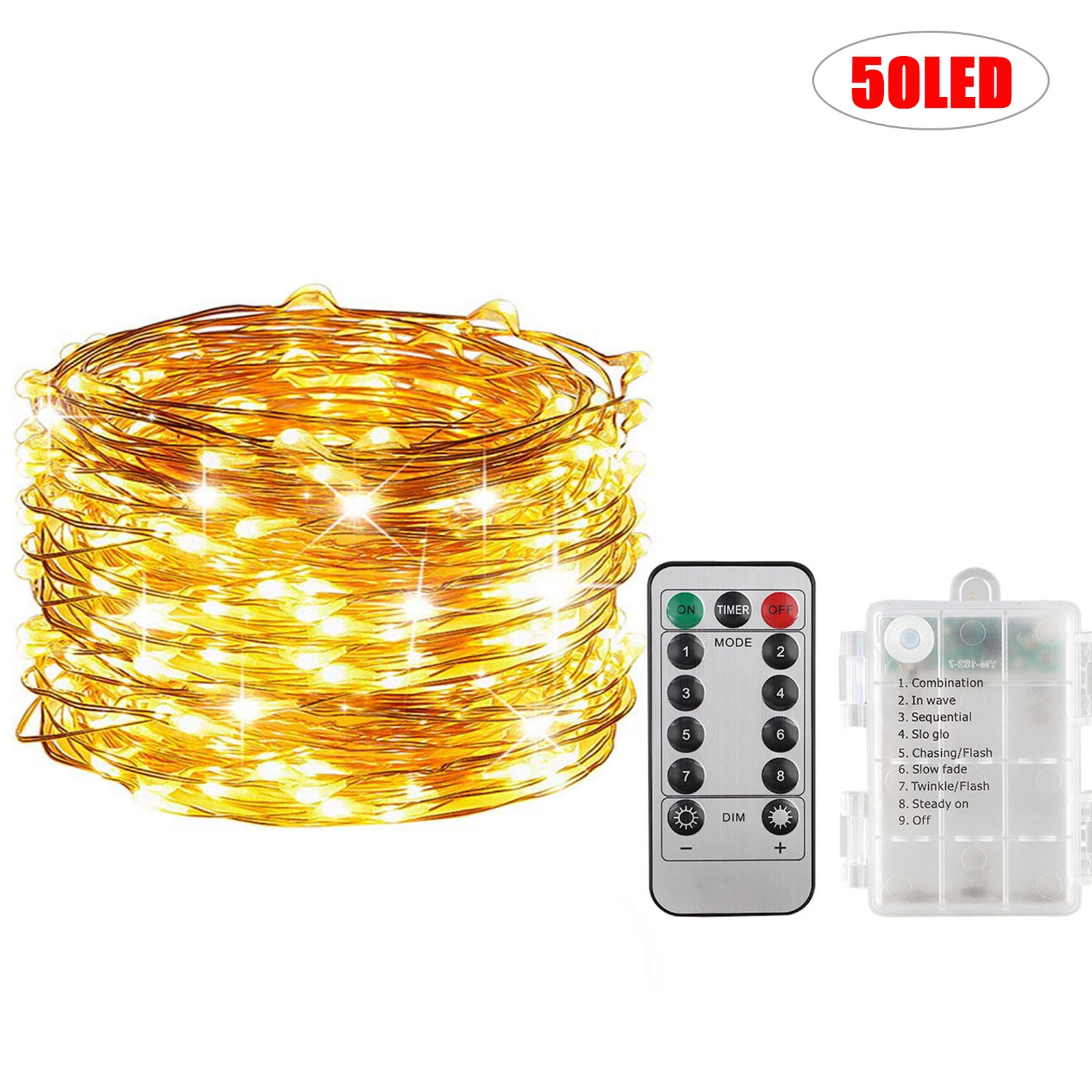 Copper Wire Christmas String Lights 8 Modes Fairy Starry Lights Battery Operated Waterproof With Remote Control Outdoor Led Fairy Lights For Bedroom Garden Easter Xmax Decoration Timer Set Walmart Com Walmart Com