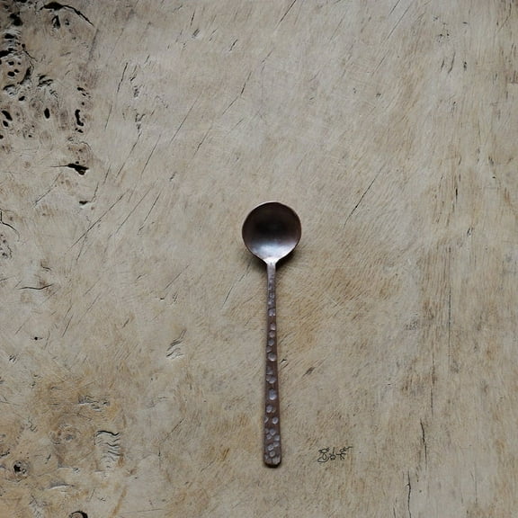 Wollet Handmade Pure Copper Spoon Coffee Spoon, Milk Mixer Stick, Dessert Spoon, Small Teaspoon
