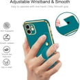 thumbnail image 3 of iPhone 11 Case, iPhone 11 Phone Case, Slim Fit Soft TPU with Adjustable Wristband Kickstand Scratch Resistant Shockproof Drop Protective Cover for Apple iPhone 11 6.1 Inch 2019, Sea Blue, 3 of 18