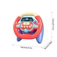 thumbnail image 3 of ChicYu Car Rear Seat Driving Simulation Toy for Kids Realistic Steering Wheel Playset Features Sound Effects Buttons Promotes Imaginative Pretend Play, 3 of 5