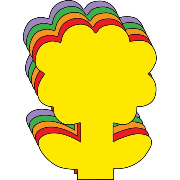 Large Assorted Color Creative Foam CutOuts Flower