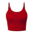 thumbnail image 3 of FashionMille Women Workout Yoga Spaghetti Strap Tank Camisole Crop Tank Top, 3 of 5