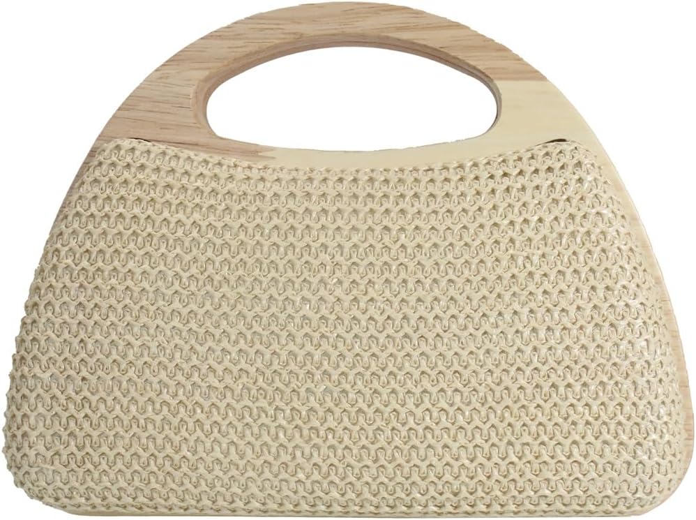 CAILDANL Straw Clutch Handbags Women Beach Crossbody Hand-woven Summer Purse Wallet Top handle Evening Bag for Wedding Party