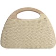 thumbnail image 4 of CAILDANL Straw Clutch Handbags Women Beach Crossbody Hand-woven Summer Purse Wallet Top handle Evening Bag for Wedding Party, 4 of 6
