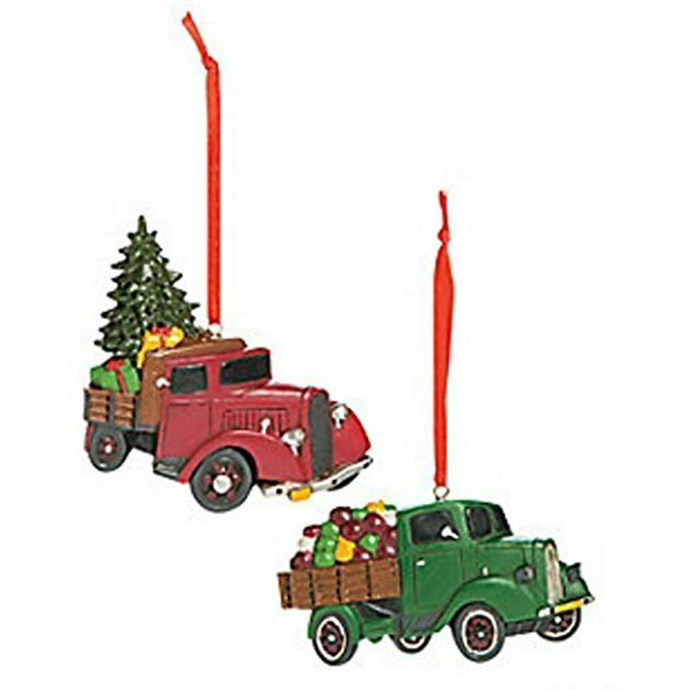 Vintage Truck Christmas Ornaments 