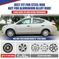 thumbnail image 2 of (Set of 4) 15 inch Steel Wheel Hubcaps for Nissan Versa 2007-2025,Versa Sedan 2007-2019,Versa Hatchback 2007-2012,Versa Note 2014-2019,Snap-on Installation,Lacquer, 2 of 8