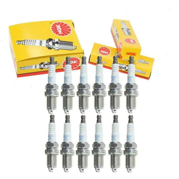 12 pc NGK Standard Spark Plugs compatible with Mercedes-Benz C320 3.2L V6 2003-2005