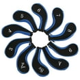 thumbnail image 2 of 10 fundas de neopreno para cabezas de palos de golf, fundas protectoras para putters, accesorios de golf (azul oscuro), 2 of 10