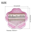 thumbnail image 2 of 17 Keys Thumb Piano,Transparent Stamen Portable Finger Piano with Carry Box Musical Note Stickers Tuning Hammer, 2 of 6