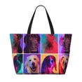 thumbnail image 2 of Gaeub cute dogs of different breeds Print Beach Bag,Large Tote Bag,Waterproof Sandproof Women Tote Bag,Pool Bag with Zipper for Gym Grocery Travel, 2 of 7