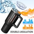 thumbnail image 2 of 1pc dad 40oz Tumbler with Straw & Handle - Insulated Stainless Steel Cup | Holiday Gift for Man Women (Christmas, Valentine's, Birthday), 2 of 5