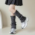 thumbnail image 5 of LIZENG Children's and Girls' Socks Set Autumn/Winter Bow Stacked Socks Long Tube Full Body Bow Ballet Style Knitted Leg Set, 5 of 8