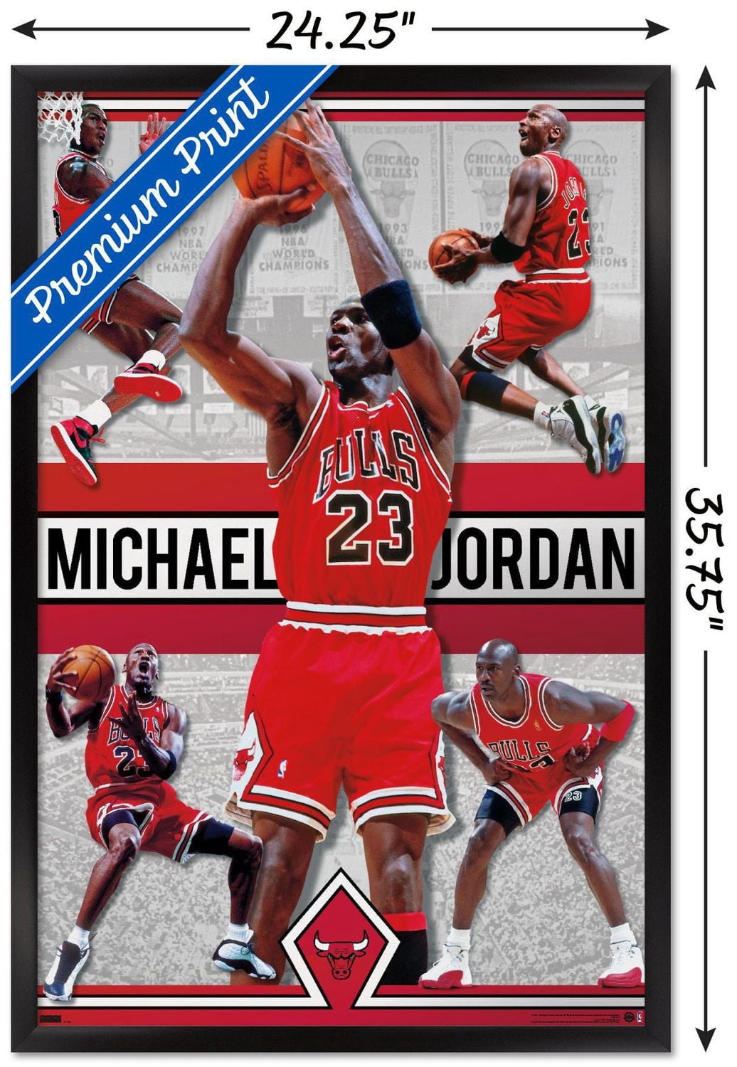 Michael Jordan - Collage Wall Poster, 22.375" x 34"