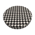thumbnail image 1 of Balery Black and white houndstooth Fundas de asiento para taburete de bar redondo de tela de terciopelo ajustables que protegen de arañazos y manchas para sillas de 14 a 17 pulgadas.-13 inch, 1 of 7