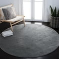 thumbnail image 6 of SAFAVIEH Non-Slip Utica Solid Area Rug, Grey, 6'7" x 6'7" Round, 6 of 8