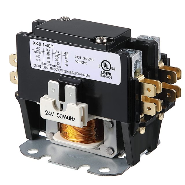 Contactor de motor Carrier HVAC, 24 V CA, 40 A, bobina, 2 polos, relés de repuesto compatibles con PC240A, aire acondicionado, bomba de calor