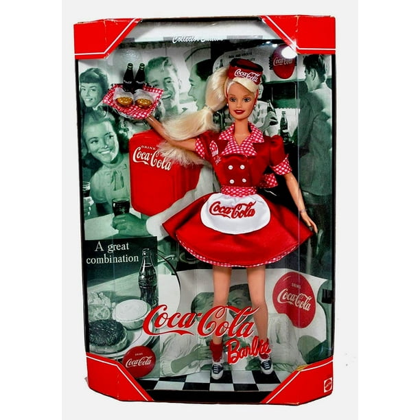 Mattel Year 1998 Barbie Collector Edition: Coca-Cola Barbie as a Waitress. Barbie -