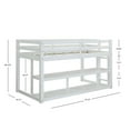Better Homes and Gardens Greer Twin Loft Storage Bed, White