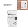 thumbnail image 3 of Wall Mounted Rustic Style Iron Mailbox with Lock, Durable and Weatherproof, 3 Hooks for Home Office Suggestion Box, 3 of 7