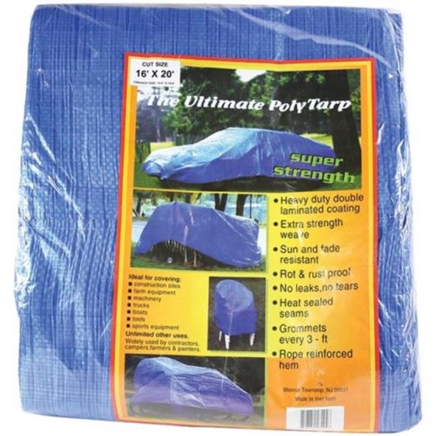 16 x 20 ft. Reinforced Plastic Tarp