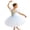 AB170 Blue, variant on Girls Floral Tulle Tutu Dresses Ruffled Sleeve Square Neck Dance Dress Tweens Cute Performance Ballet Dress Size 6-7 Years Pink