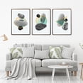 thumbnail image 4 of Set de Cuadros Figuras con Rocas Zen Oriental 100% Algodón Canvas Minimalista Moderno con Marcos Flotado Negro Maxigráfica Shop  Cuadro Abstracto Zen, 4 of 7
