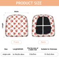 thumbnail image 3 of White Cow Strawberry Couple Pattern Seat Covers for Dining Room Chairs Set Of 4,Stretch Printed Washable Chair Seat Cover with Elastic Ties and Button,Removable Waterproof Couch Cushion Covers, 3 of 6