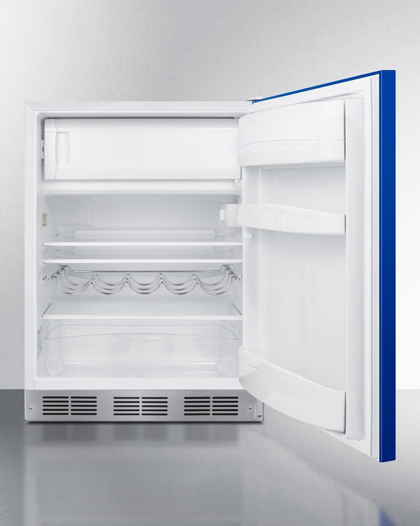 24 Inches Wide Refrigerator-Freezer, Blue