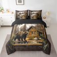thumbnail image 2 of Erosebridal Bear Bedding King Size, Woodland Wildlife Bed in a Bag King size, Farmhouse Decor, Reversible 7 Pieces, 2 of 5